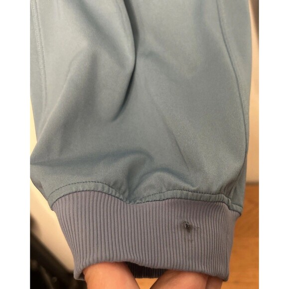 LULULEMON Jogger Size 12 Athletic Yoga Workout Blue Light Weight Drawstring Flaw - Picture 2 of 5
